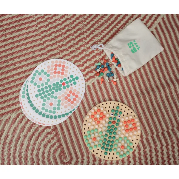 BS Toys Mosaïque avec chevilles en bois