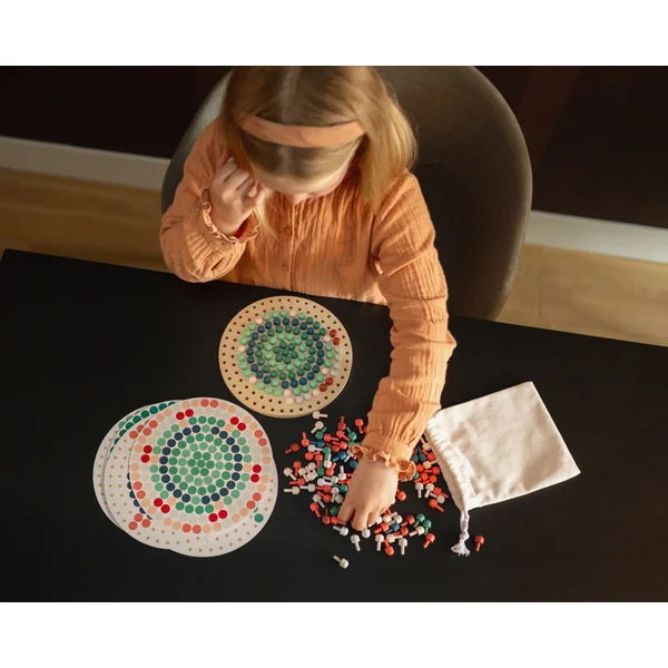 BS Toys Mosaïque avec chevilles en bois