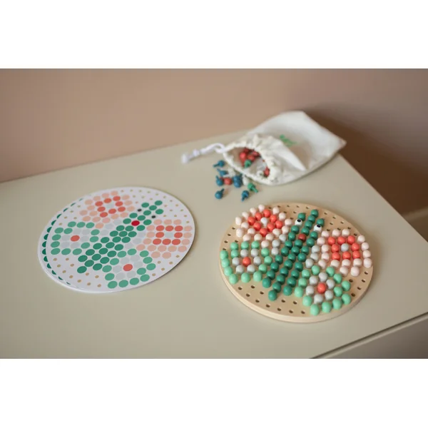 BS Toys Mosaïque avec chevilles en bois