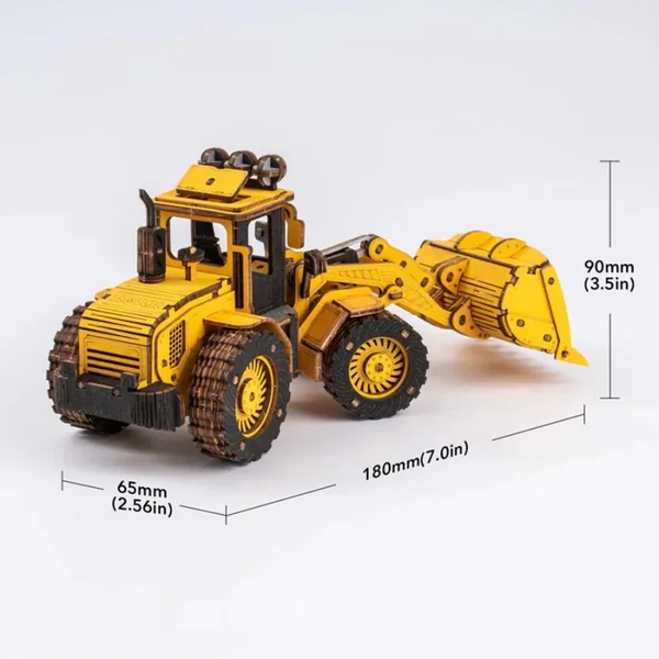 Bulldozer - Puzzle en Bois 3D Rokr