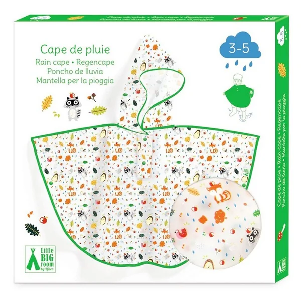 Cape de pluie Sous-bois taille S - Djeco