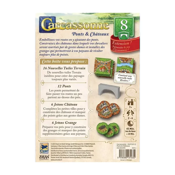Carcassonne : Ponts et Châteaux Édition 2025 - Extension