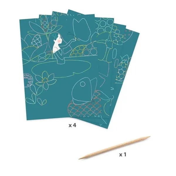 Cartes à gratter L'étang - Djeco