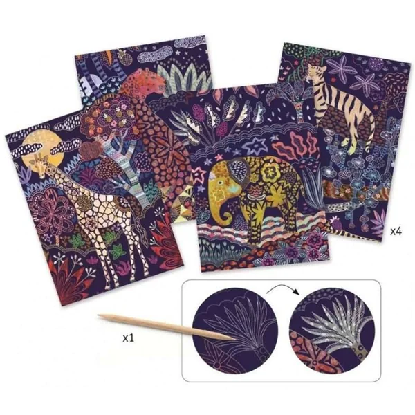 Cartes à gratter - Nature luxuriante - Djeco