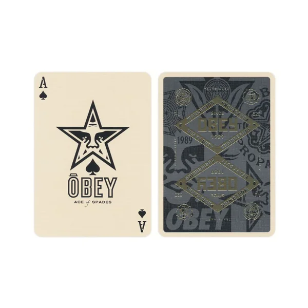 Cartes à jouer Theory11 - Obey Gold
