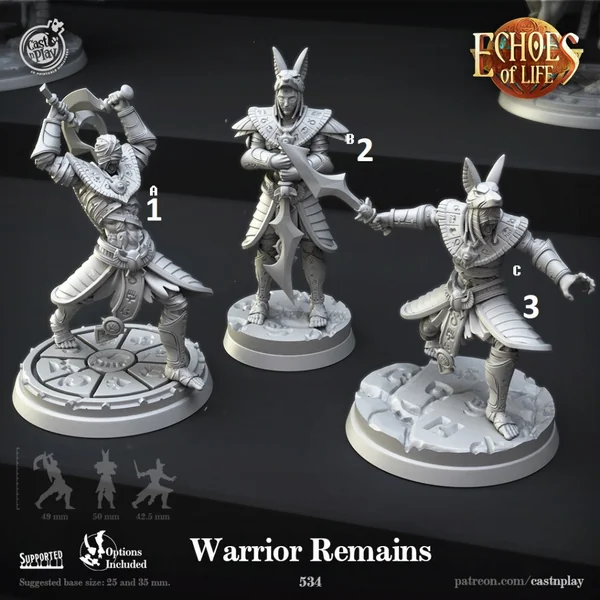 Cast n Play - Echos de la Vie - Restes de Guerriers