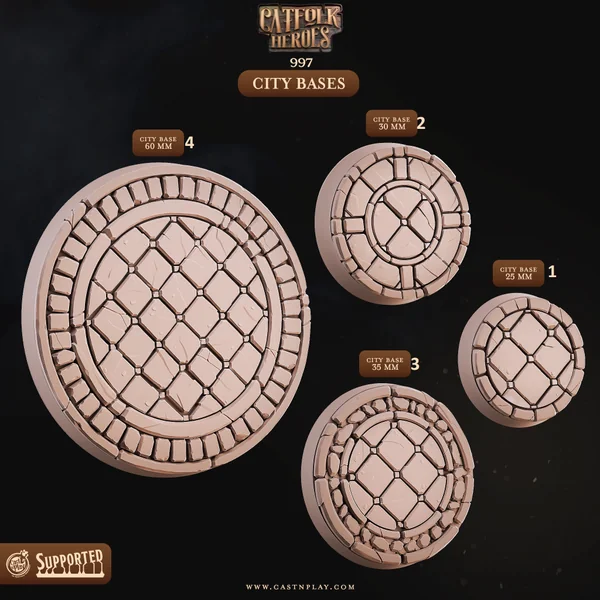 Cast n Play - Heros du Peuple Chat - Socles