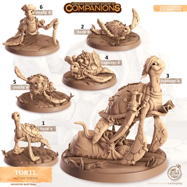 Cast n Play - Les Compagnons de Cornelias - Aquatiques - Tortue