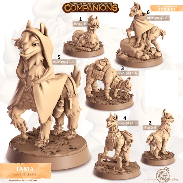 Cast n Play - Les Compagnons de Cornelias - Equestres - Lama