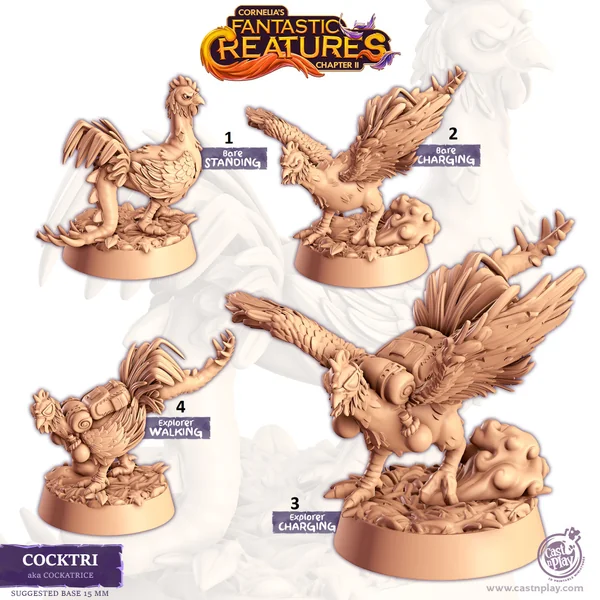 Cast n Play - Les Compagnons de Cornelias - Fantastiques - Cocatrix