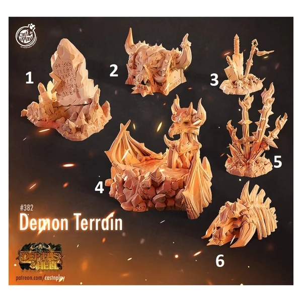 Cast n Play - Profondeurs de l'Enfer - Décors