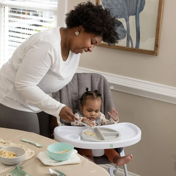Chaise haute pliante Sun Valley™ Grey 6m+ jusqu'à 15 kg