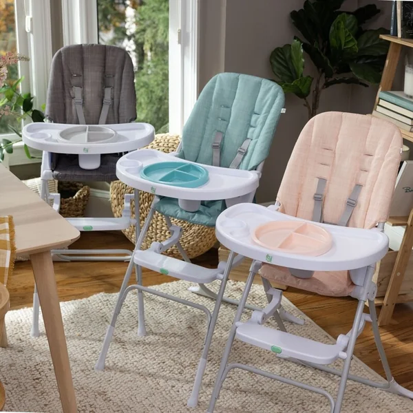 Chaise haute pliante Sun Valley™ Grey 6m+ jusqu'à 15 kg