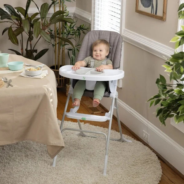 Chaise haute pliante Sun Valley™ Grey 6m+ jusqu'à 15 kg