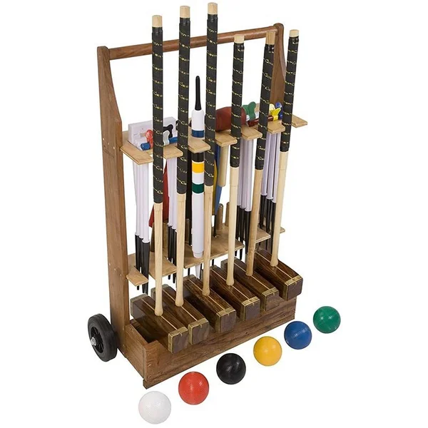 Chariot en bois pour Croquet - 4 à 6 joueurs