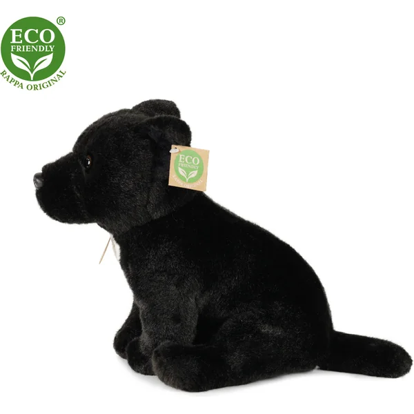 Chien en peluche Staffordshire Bull Terrier 30 cm noir ECO-FRIENDLY