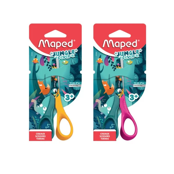 Ciseaux bouts ronds 12 cm Jungle Fever - Maped