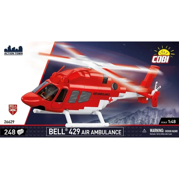 Cobi Bell 429 Hélicoptère de secours, 1:48, 248 pcs