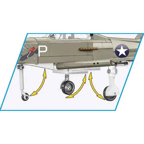 Cobi II WW Bell P-39D Airacobra, 1:32, 361 k, 1 f