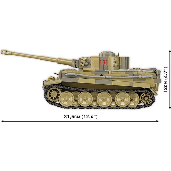 Cobi II WW Panzer VI Tiger no 131, 1:28, 1275 p.