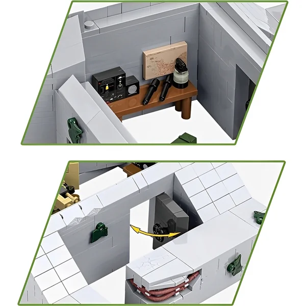 Cobi II WW Regelbau 667 bunker allemand, 1:35, 630 p, 2 f