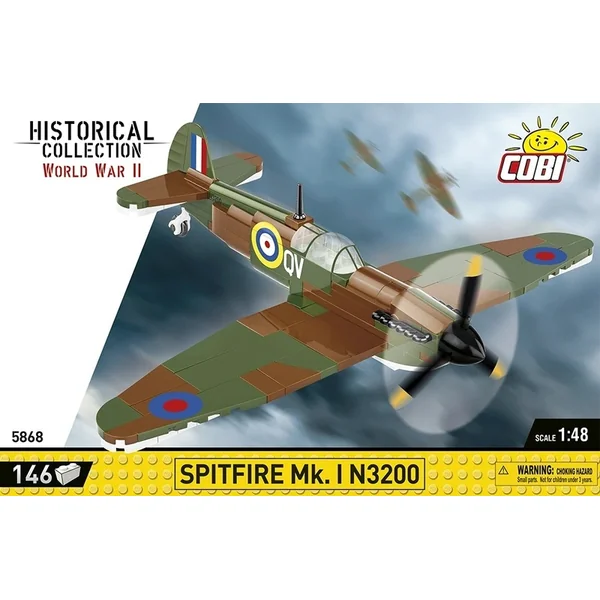 Cobi II WW Supermarine Spitfire Mk. I N3200 (WM), 1:48, 146 k