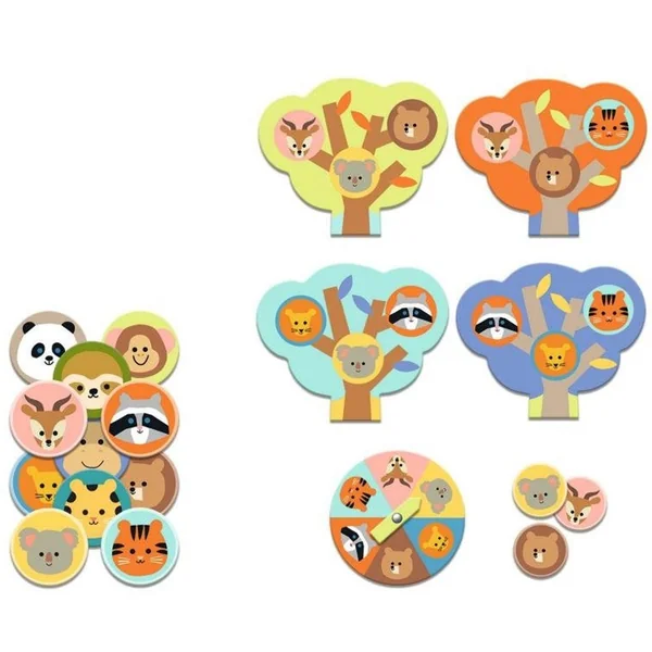 Coffret 5 Jeux Animaux de la savane - Djeco