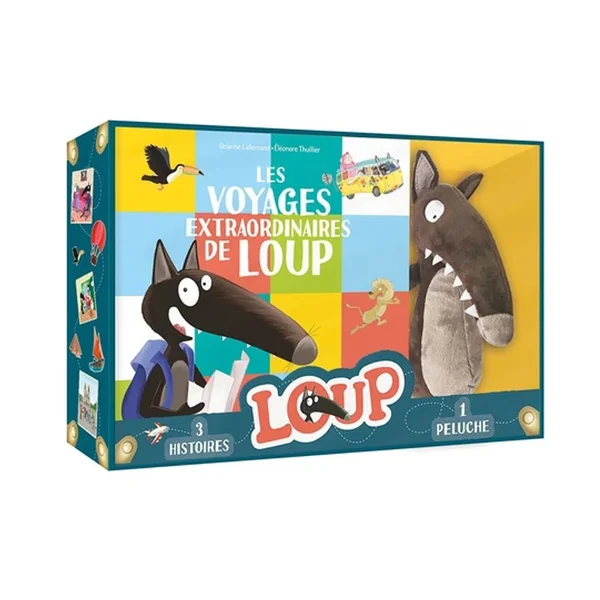 Coffret loup : Les voyages extraordinaires de loup - Auzou