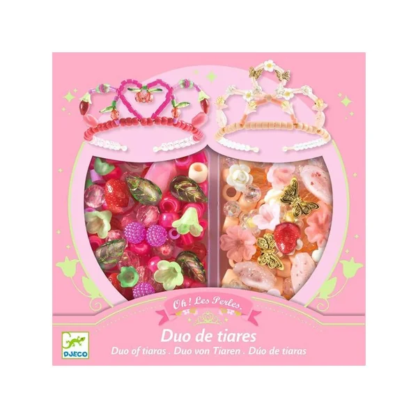 Coffret Oh ! Les Perles Duo de tiares Rose - Djeco