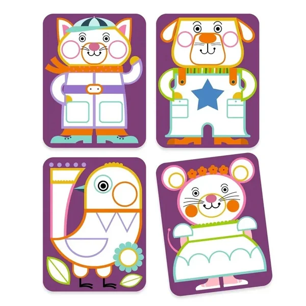 Coffret Peinture à la palette : Les Joufflus - Djeco