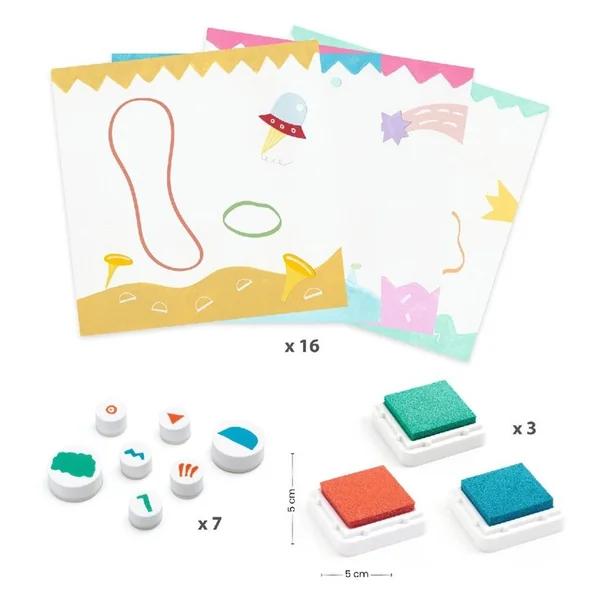 Coffret Tampons Là-haut - Djeco