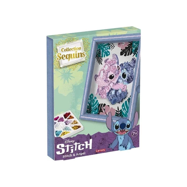Collection Sequins Disney Stitch & Angel - Lansay