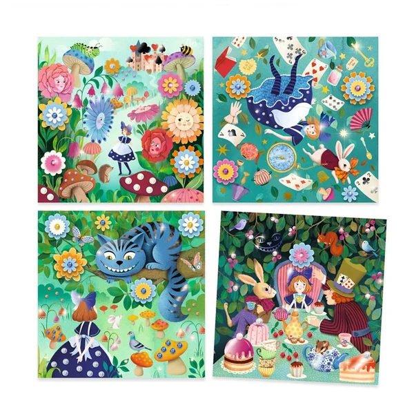 Conte à décorer : Au pays des merveilles - Djeco