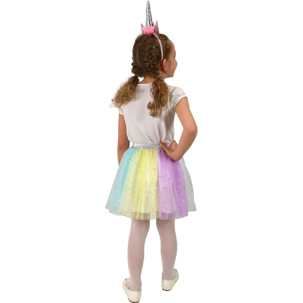 Costume enfant jupe tutu licorne avec serre-tête