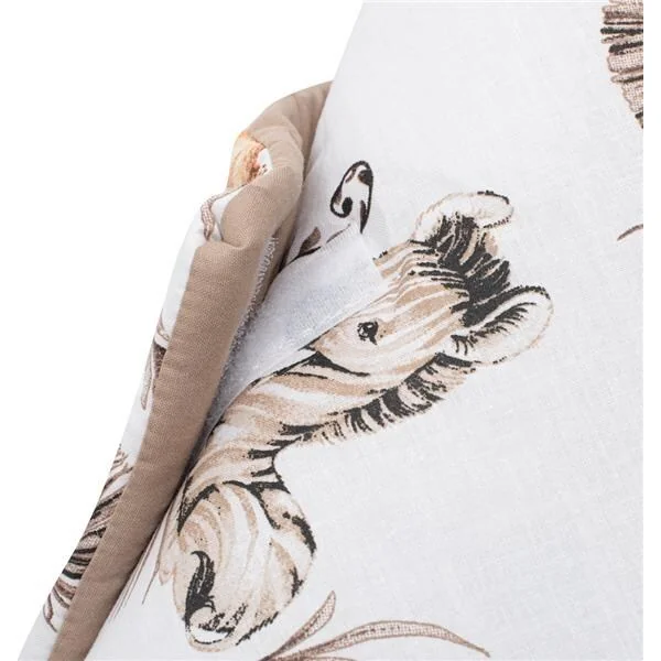 Couverture d'emmaillotage pour bébé double face New Baby Safari 80x80 cm