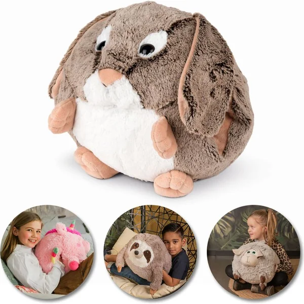 Cozy Noxxiez HW701 Zajac - coussin en peluche chauffant 3 en 1