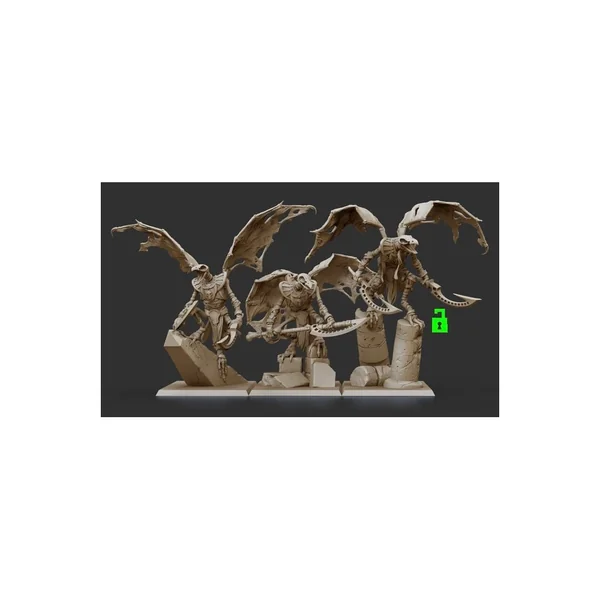 Crab Miniatures - Undead Egyptians - Ushabty x6