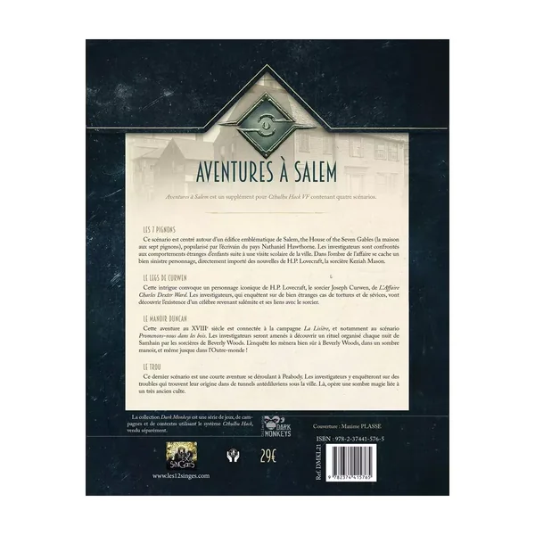 Cthulhu Hack : La Lisière - Aventures à Salem