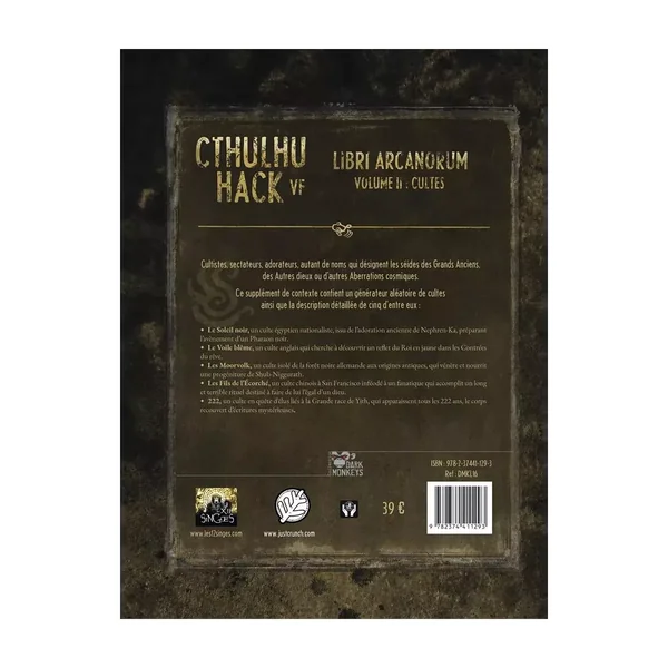 Cthulhu Hack : Libri Arcanorum - Cultes - Jeu Rescapé