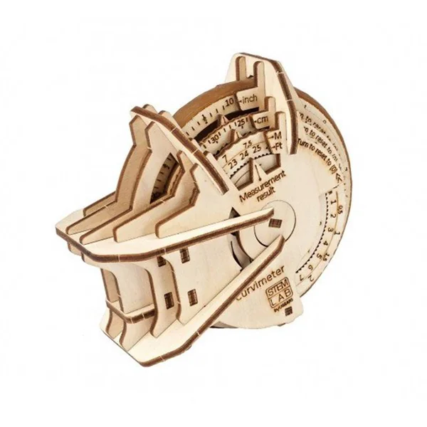 Curvimètre STEM UGEARS - Puzzle 3D Mécanique en bois