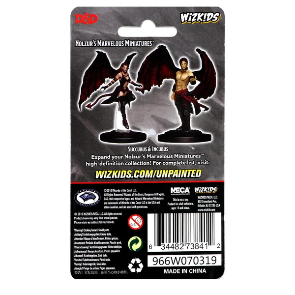 D&D Nolzur's Marvelous Miniatures : Succubus & Incubus