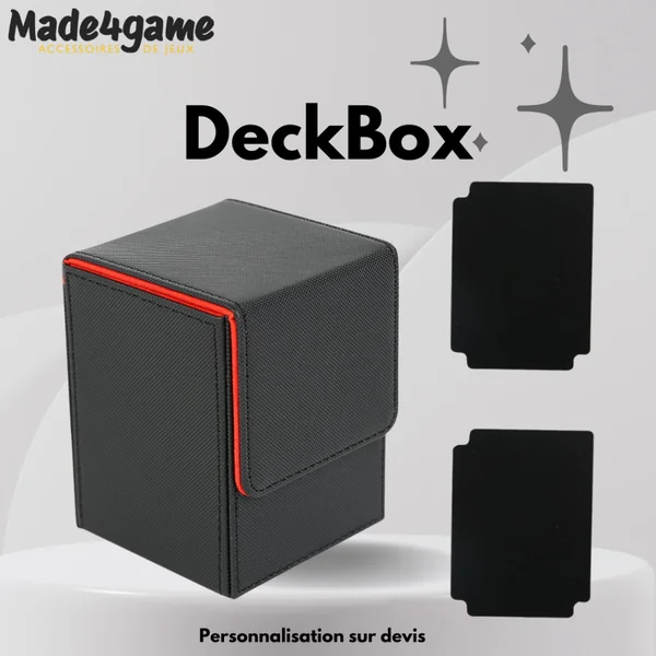 DeckBox 100+ Noir intérieur Rouge