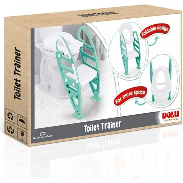 Dolu Escaliers avec siège pour toilettes vertes