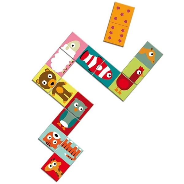 Domino-Puzzle Animo 28 pcs - Djeco