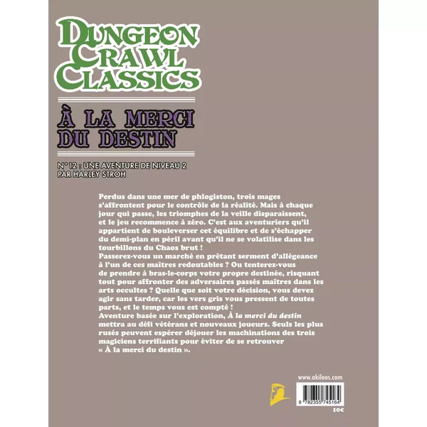 Dungeon Crawl Classics - Numéro 12 : À la Merci du Destin