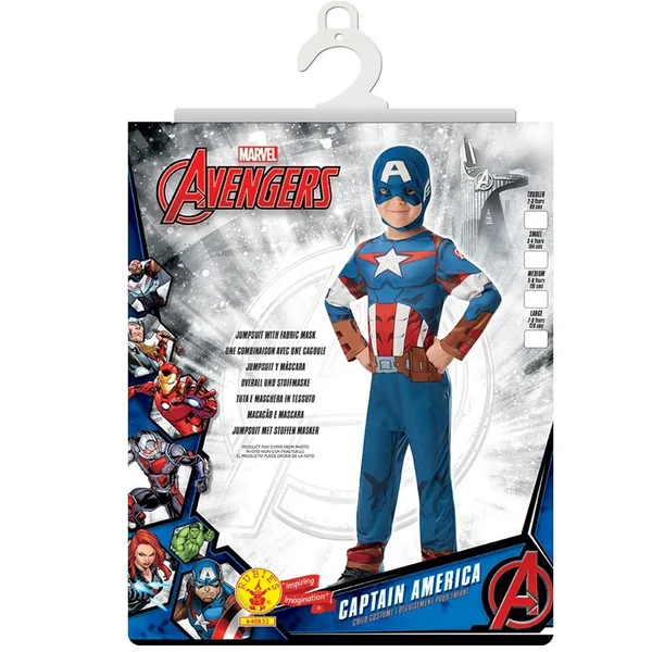 Déguisement classique Captain America 7-8 ans - Rubies