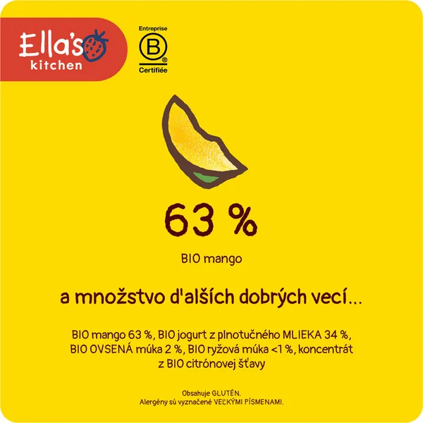 Ella's Kitchen BIO Petit-déjeuner mangue et yaourt (100 g)