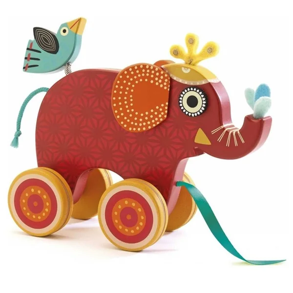 Eléphant à trainer Indy - Djeco