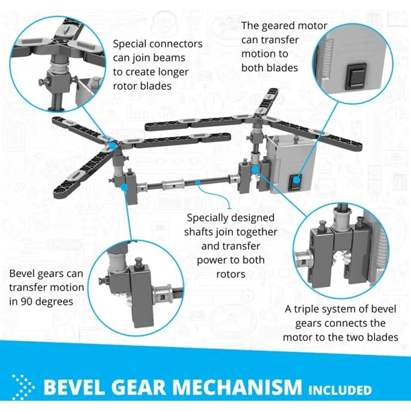 Engino INVENTOR MOTORISÉ hélicoptère avec 10 modèles bonus