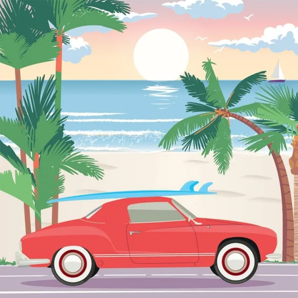 ENJOY ART - Peinture par numéros 30x30cm Bord De Mer